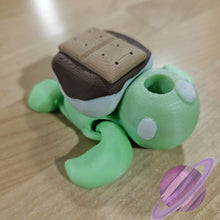 Load image into Gallery viewer, SMORE TURTLE-3D PRINTED STRAW BUDDY