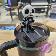 Load image into Gallery viewer, NIGHTMARE SKELETON-3D PRINTED STRAW BUDDY