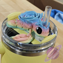 Load image into Gallery viewer, PASTEL ROSE TURTLE-3D PRINTED STRAW BUDDY