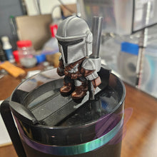 Load image into Gallery viewer, MANDO-3D PRINTED STRAW BUDDY
