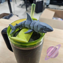 Load image into Gallery viewer, GREAT REEF SHARK-3D PRINTED STRAW BUDDY