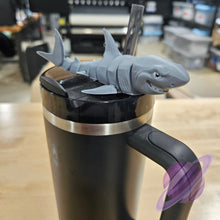 Load image into Gallery viewer, GREAT REEF SHARK-3D PRINTED STRAW BUDDY