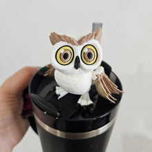 Load image into Gallery viewer, HOOT OWL-3D PRINTED STRAW BUDDY
