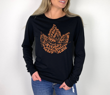 Load image into Gallery viewer, EVERYTHING FALL WORD ART LEAF TEE