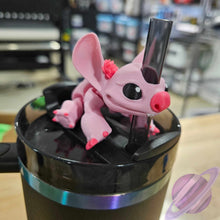 Load image into Gallery viewer, PINK ALIEN-3D PRINTED STRAW BUDDY