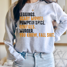 Load image into Gallery viewer, YOU KNOW, FALL SHIT CREWNECK SWEATSHIRT