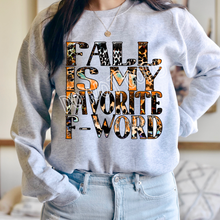 Load image into Gallery viewer, FALL IS MY FAVORITE F-WORD CREWNECK SWEATSHIRT