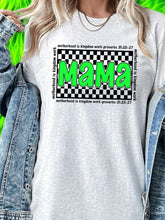 Load image into Gallery viewer, MAMA CHECKERED RELIGIOUS TEE