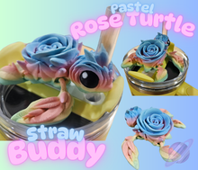 Load image into Gallery viewer, PASTEL ROSE TURTLE-3D PRINTED STRAW BUDDY
