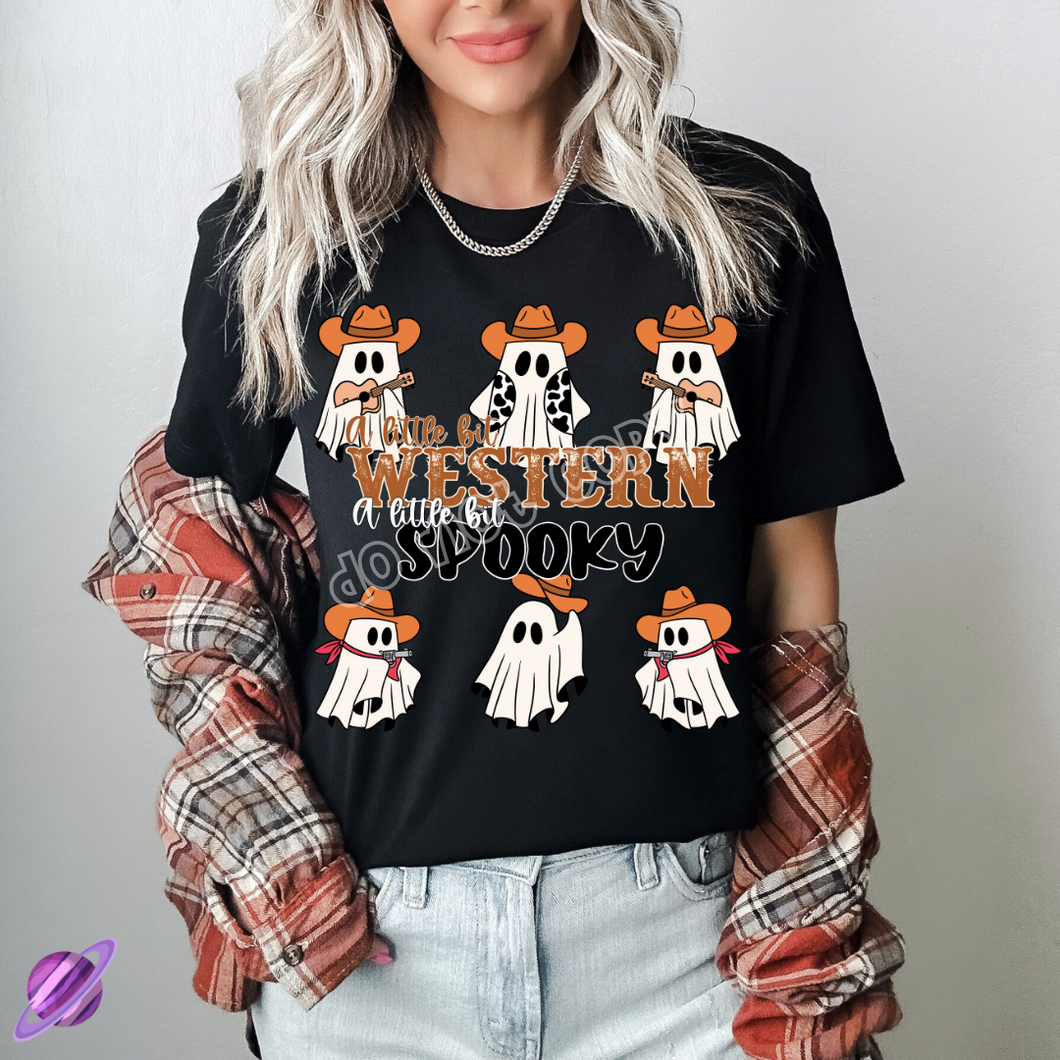 A LITTLE BIT WESTERN A LITTLE BIT SPOOKY TEE
