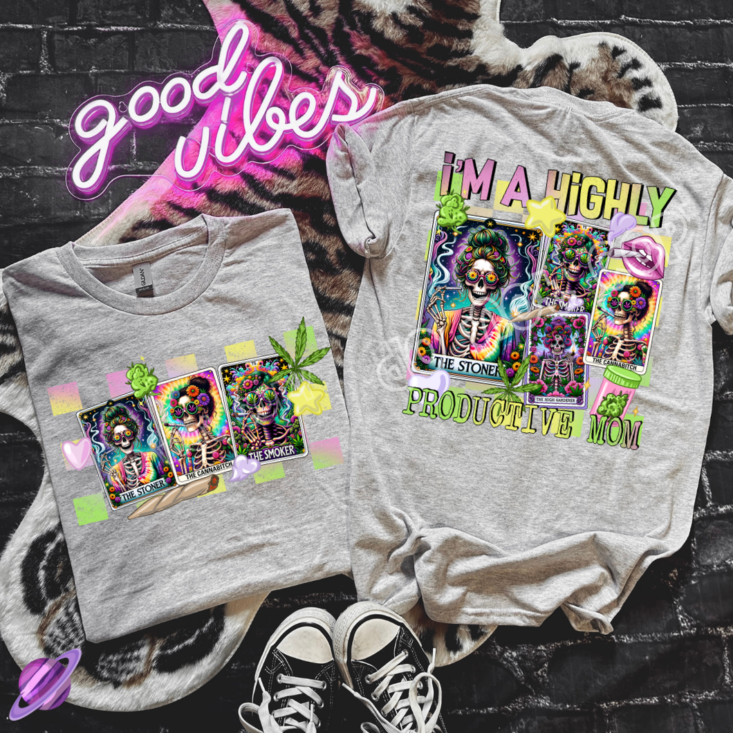 HIGHLY PRODUCTIVE MAMA DOUBLE SIDED TEE