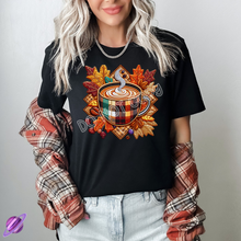 Load image into Gallery viewer, EMBROID FALL COFFEE TEE
