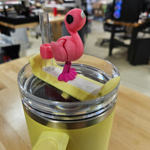 Load image into Gallery viewer, PINK FLAMINGO-3D PRINTED STRAW BUDDY
