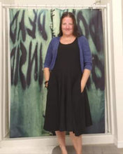 Load image into Gallery viewer, RITA SWING DRESS RUN-SOLID BLACK
