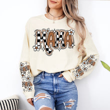 Load image into Gallery viewer, MAMA DAISY SWEATSHIRT W/ SLEEVE PRINT
