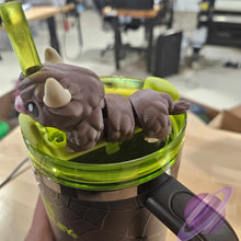 Load image into Gallery viewer, HIGHLAND COW-3D PRINTED STRAW BUDDY
