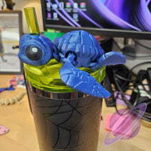 Load image into Gallery viewer, SEA TURTLE-3D PRINTED STRAW BUDDY
