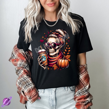 Load image into Gallery viewer, FALL SCARF SKELE TEE
