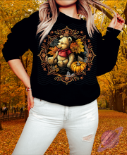 Load image into Gallery viewer, FALLING LEAVES-BEAR LEAVES-CREWNECK SWEATSHIRT
