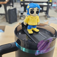 Load image into Gallery viewer, BUTTON EYES-3D PRINTED STRAW BUDDY
