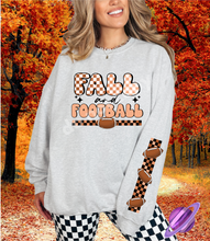Load image into Gallery viewer, FALL FOOTBALL- CREWNECK SWEATSHIRT  W/ SLEEVE PRINT

