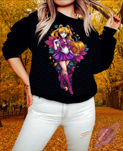 Load image into Gallery viewer, FALLING LEAVES-FALL MOON-CREWNECK SWEATSHIRT
