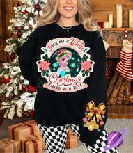 Load image into Gallery viewer, FROSTY PRINCESS- CREWNECK SWEATSHIRT  W/ SLEEVE PRINT
