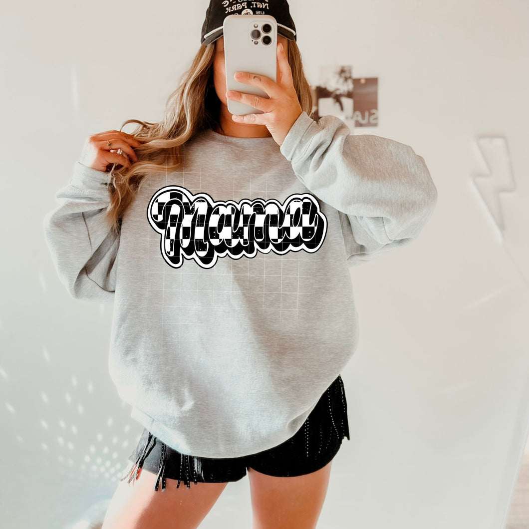 MAMA CHECKER SWEATER