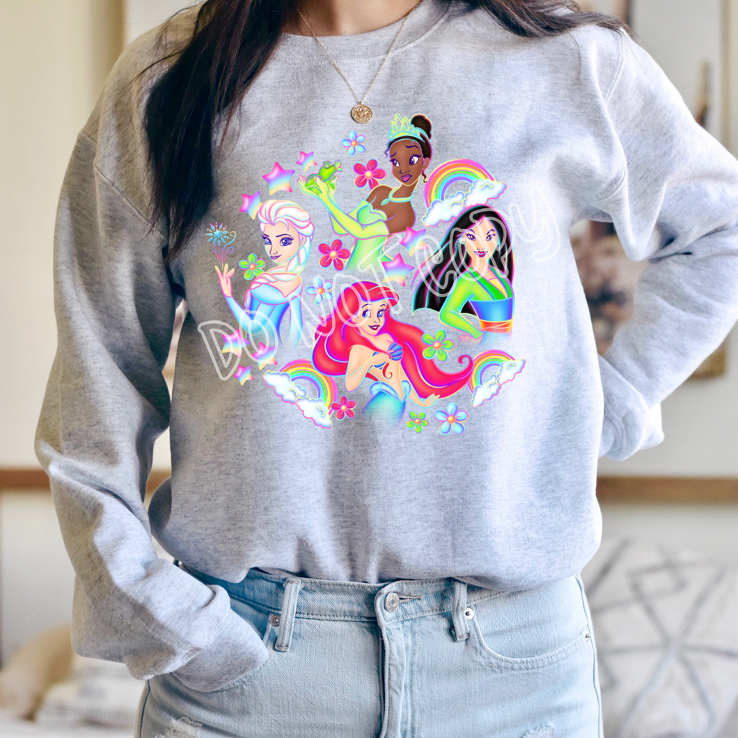 NEON PRINCESSES - BATCH 80 - UNISEX HOODIE/SWEATER ADULTS/KIDS PREORDER CLOSING 10/27 ETA MID DEC