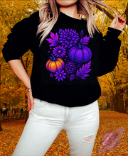 Load image into Gallery viewer, FALLING LEAVES-PUMPKIN LEAF-CREWNECK SWEATSHIRT
