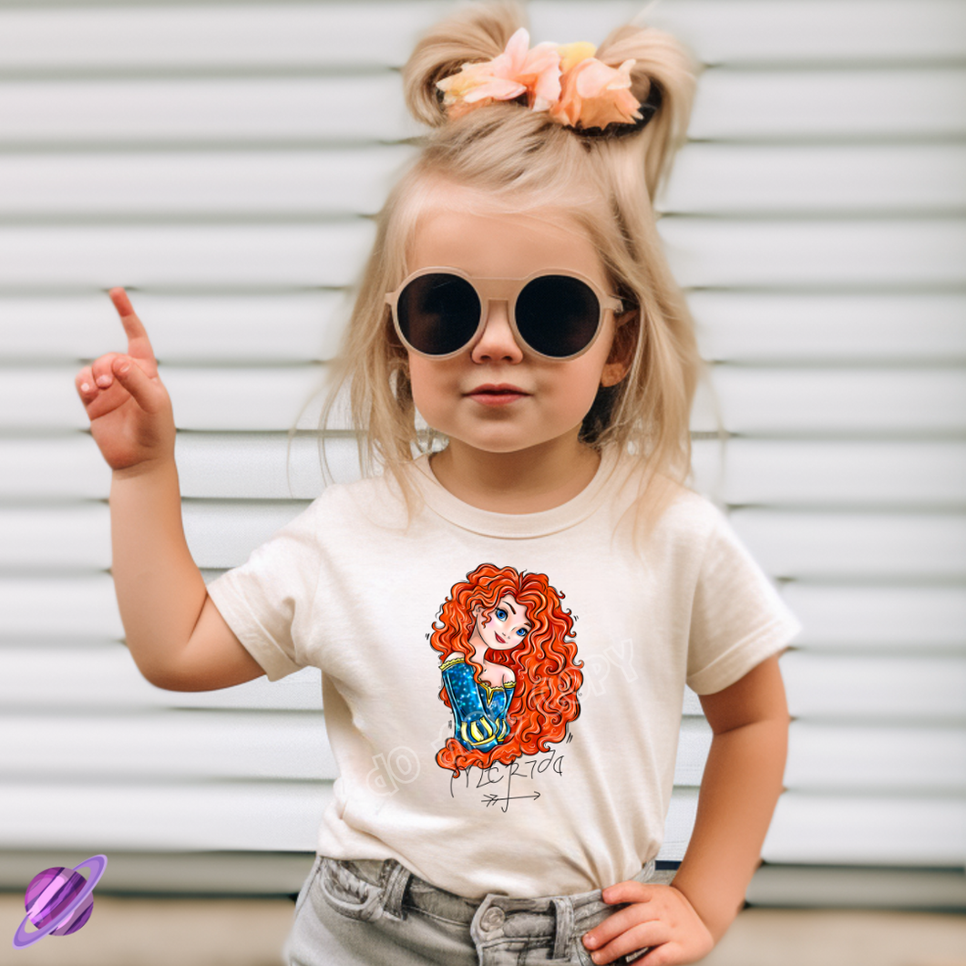 SIG MERIDA - PRINCESS RUN -UNISEX TEE ADULTS/KIDS