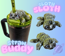 Load image into Gallery viewer, SLOTH-3D PRINTED STRAW BUDDY
