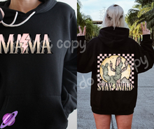 Load image into Gallery viewer, WILD MAMA HOODIE FRONT &amp; BACK DESIGN
