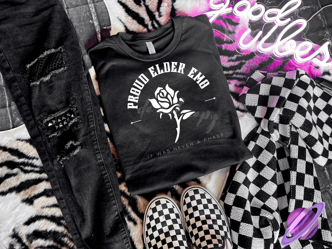 ELDER EMO ROSE TEE