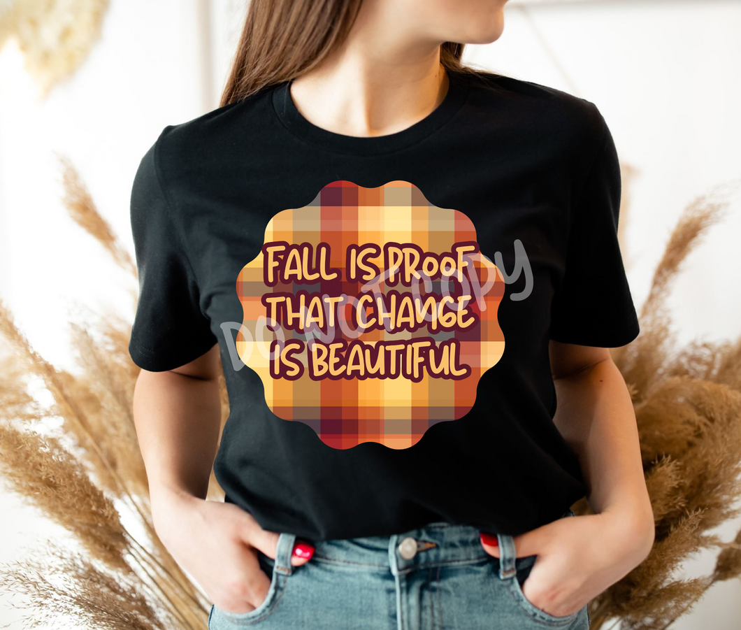 FALL PLAID 2 - UNISEX TEE ADULTS/KIDS