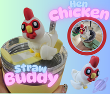 Load image into Gallery viewer, HEN CHICKEN-3D PRINTED STRAW BUDDY
