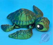 Load image into Gallery viewer, SEA TURTLE-3D PRINTED STRAW BUDDY

