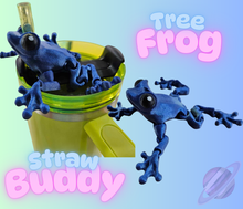 Load image into Gallery viewer, TREE FROG-3D PRINTED STRAW BUDDY
