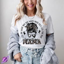 Load image into Gallery viewer, WRESTLING MAMA LEOPARD TEE
